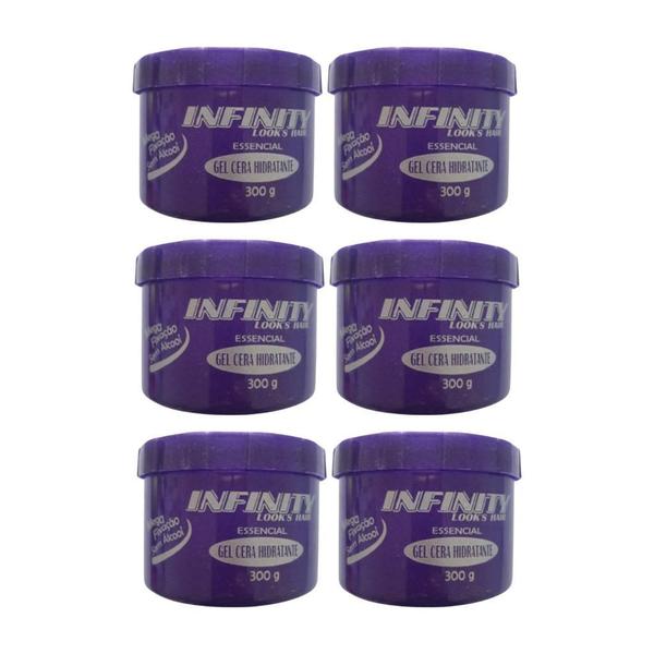 Imagem de Gel Cera Infinity Hidratante 300G - Kit Com 6Un