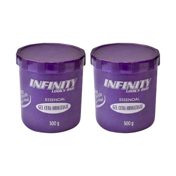 Imagem de Gel Cera Infinity Hidratante 500G - Kit Com 2Un