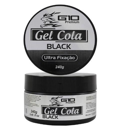 Imagem de Gel Cola Black Ultra Fixação G10 Premium - 240g