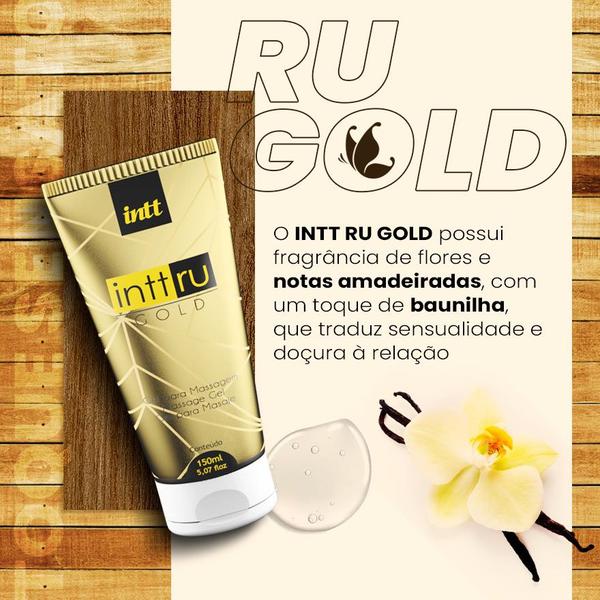 Imagem de Gel Corporal Intt Ru Gold Massagem Nuru 150ml Intt