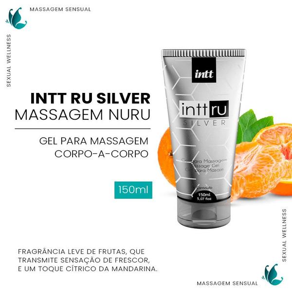 Imagem de Gel Corporal Intt Ru Silver Massagem Nuru 150ml Intt