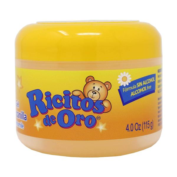 Imagem de Gel de cabelo Ricitos de Oro, camomila, sem álcool, 120 ml, pacote com 3