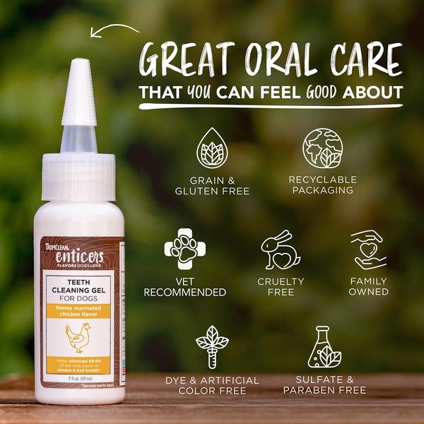 Imagem de Gel de limpeza de dentes TropicLean Enticers Honey Chicken 60mL