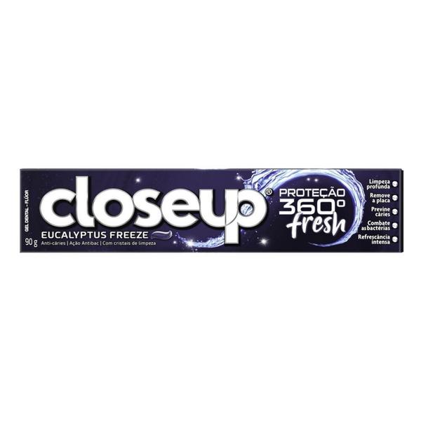 Gel Dental Close Up Proteção 360º Fresh Eucalyptus Freeze 90g Imagem de Gel Dental Close Up Proteção 360º Fresh Eucalyptus Freeze 90g