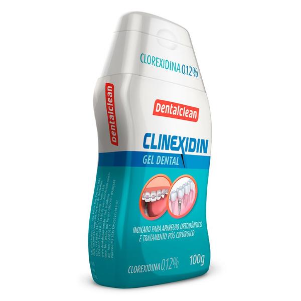 Imagem de Gel Dental Digluconato de Clorexidina 0,12% Degermante Creme Clinexidin 100g Dentalclean