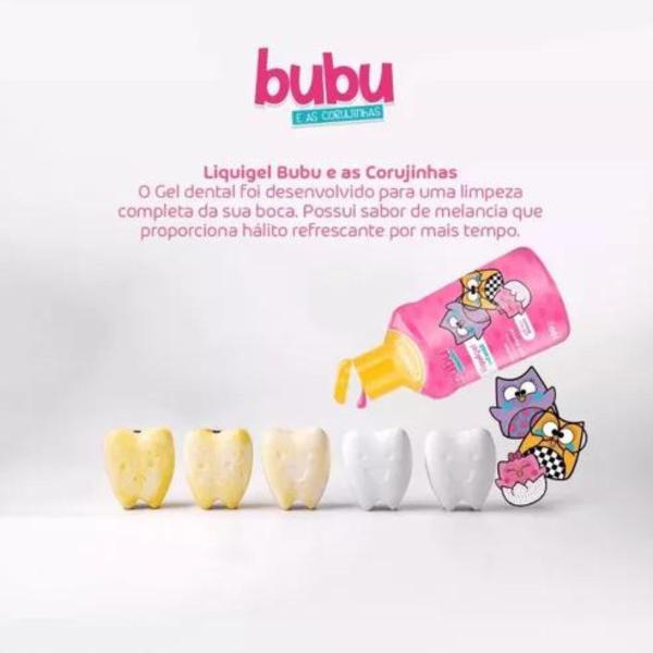 Imagem de Gel Dental Infantil Bubu E As Corujinhas 100g Sabor Melancia Powerdent