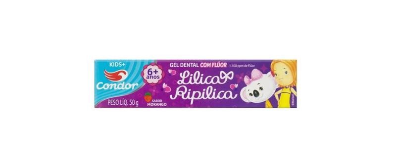 Imagem de Gel Dental Lilica Ripilica Sabor Morango - Condor