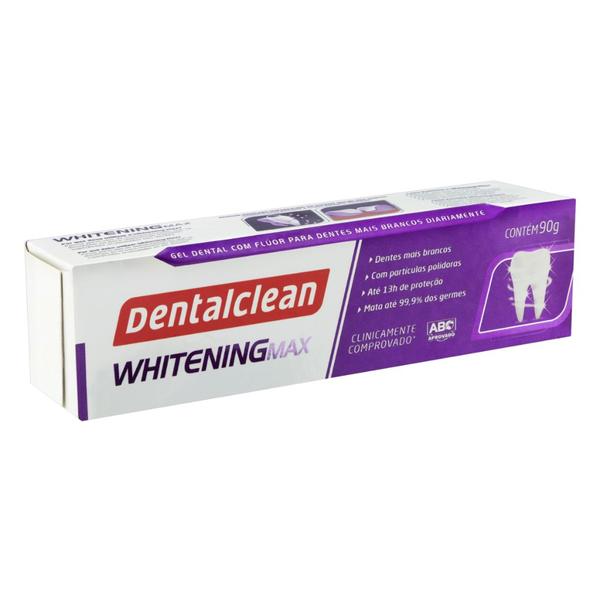 Imagem de Gel Dental Whitening Max DentalClean 90g Dentes Mais Brancos