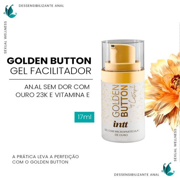 Imagem de Gel Dessensibilizante Anal Ouro 23k Golden Button by Castropil 17ml Intt