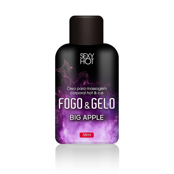 Imagem de Gel Excitante Fogo E Gelo Beijável Sexo Oral Big Apple 38ml