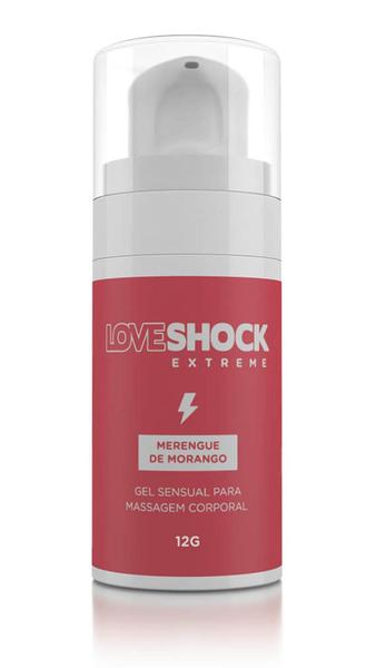 Imagem de Gel Excitante Loveshock Extreme Beijável Merengue de Morango - A Sos