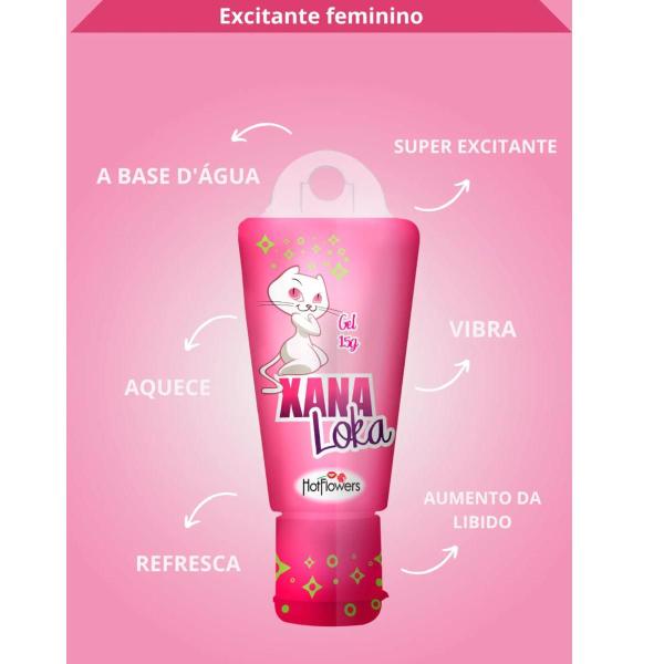 Imagem de Gel Excitante Xana Loka Kit com 10