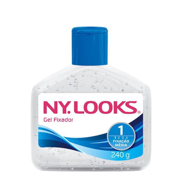 Imagem de Gel Fixador Condicionador Ny Look Fixação Média com 240g - Ny Looks