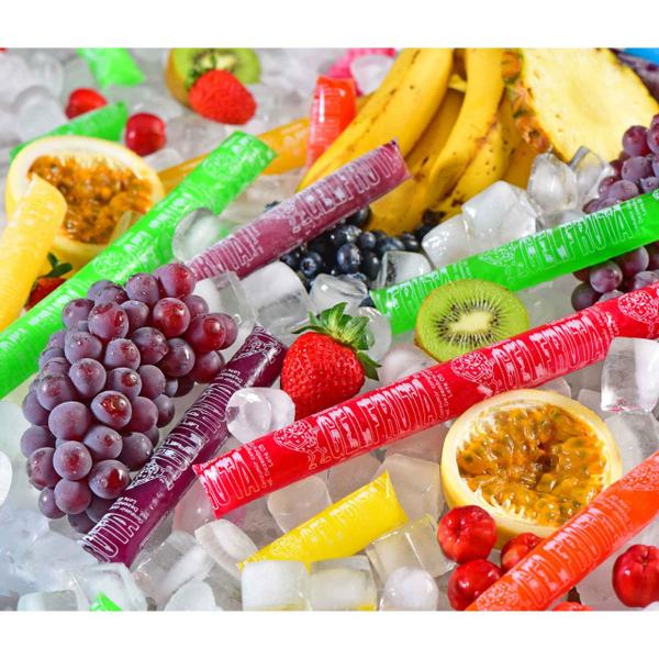 Imagem de Gel Fruta Geladinho - 3 Pacotes com 40 Unidades para Festas