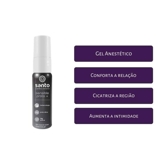 Imagem de Gel intimo potencializa OGM e Sensible Prata anestesico kit