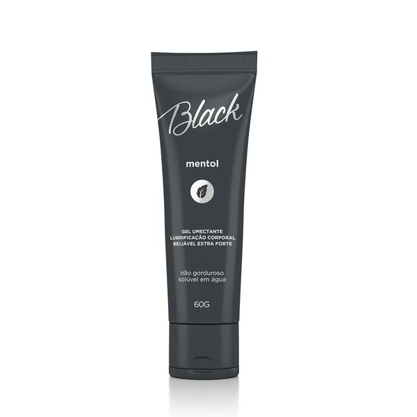 Imagem de Gel Lubrificante Beijável Black Mentol Extra Forte - 60g