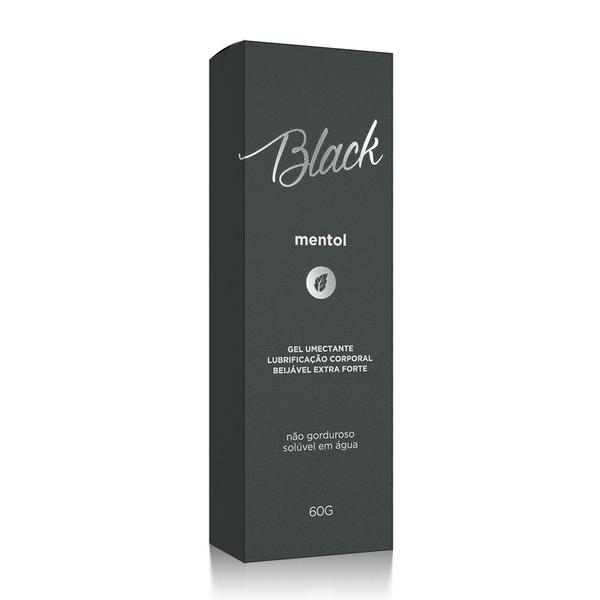 Imagem de Gel Lubrificante Beijável Black Mentol Extra Forte - 60g