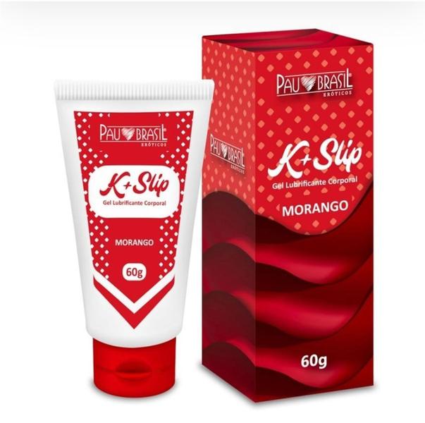 Imagem de Gel Lubrificante Corporal K+ SLIP Aromático de 60g - PAU BRASIL