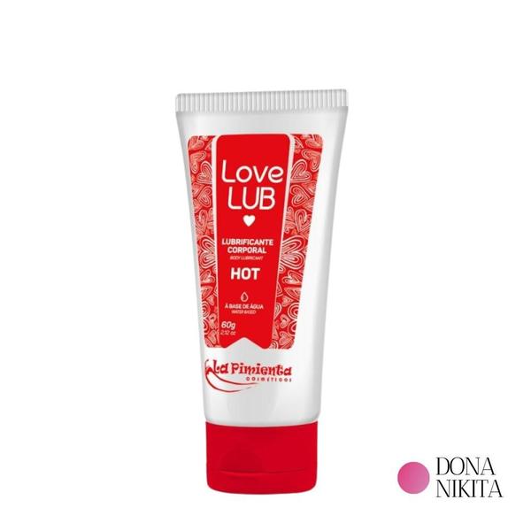 Imagem de Gel Lubrificante Corporal Love Lub HOT 60g La Pimienta