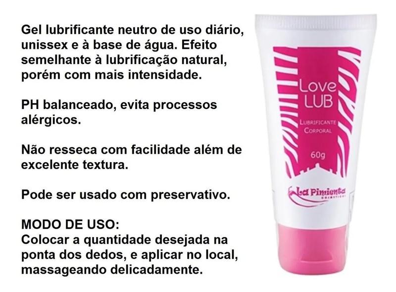 Imagem de Gel Lubrificante Íntimo 60g Love Lub Base Água