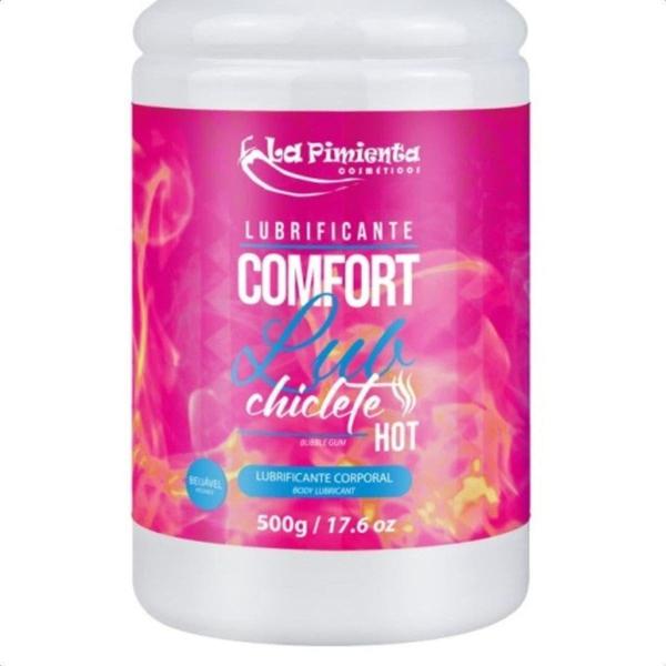 Imagem de Gel Lubrificante Íntimo Comfort Lub Hot Aquece Chiclete La Pimienta - 500g