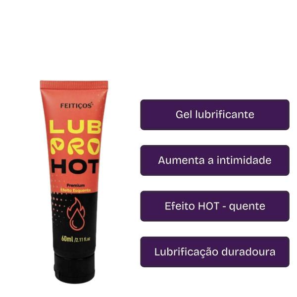 Imagem de Gel lubrificante íntimo Lubpro Deslizante Esquenta HOT 60ml