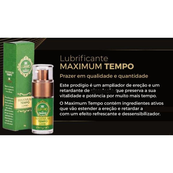 Imagem de Gel Lubrificante Maximum Tempo Masculino Potencializa 30g