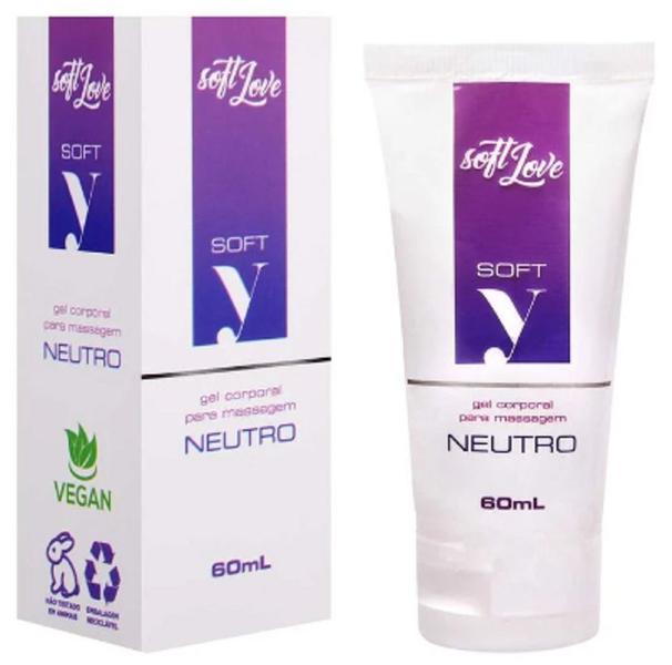 Imagem de Gel lubrificante neutro corporal soft love 60ml