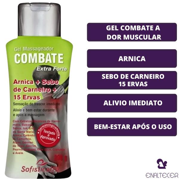 Imagem de Gel Massageador Combate Extra Forte Alivio Imediato Arnica