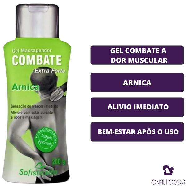 Imagem de Gel Massageador Combate Extra Forte Alivio Imediato Arnica