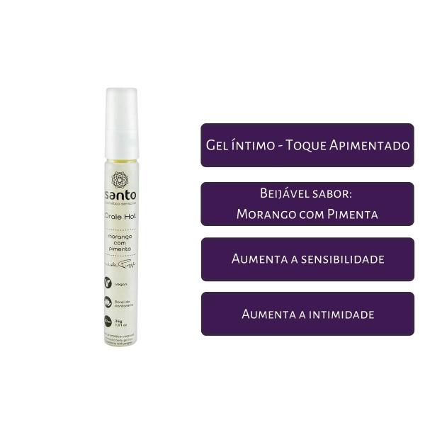 Imagem de Gel MORANGO PIMENTA NICOLE PUZZI Intimo Corporal Orale 30ml