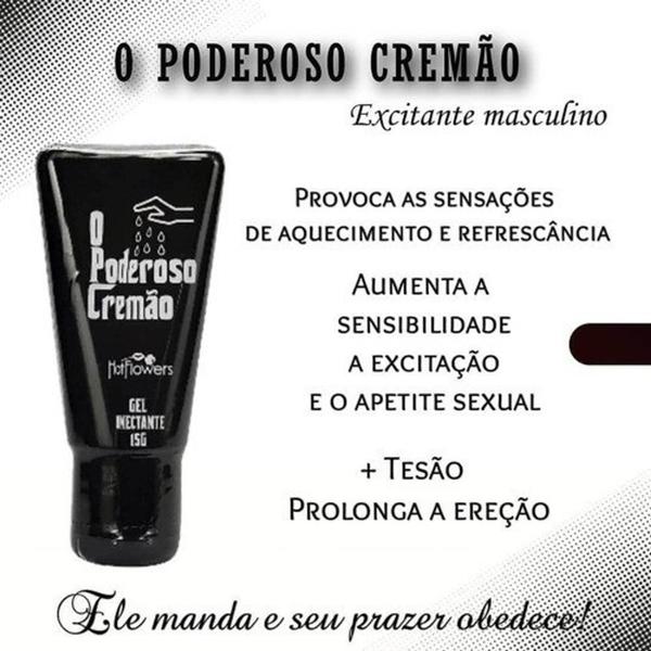 Imagem de Gel Poderoso Cremão Lubrificante Masculino - HOT FLOWERS