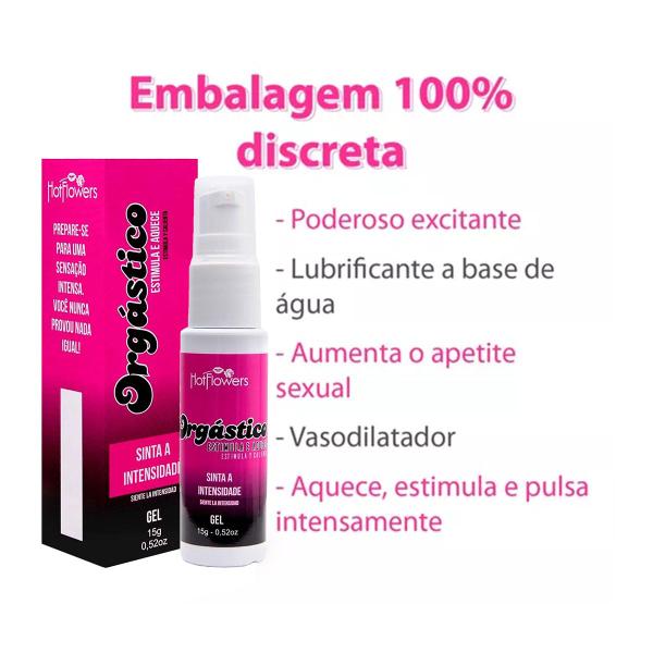 Imagem de Gel Potencializador de Orgasmo Orgástico Estimula e Aquece Prazer sem Limites