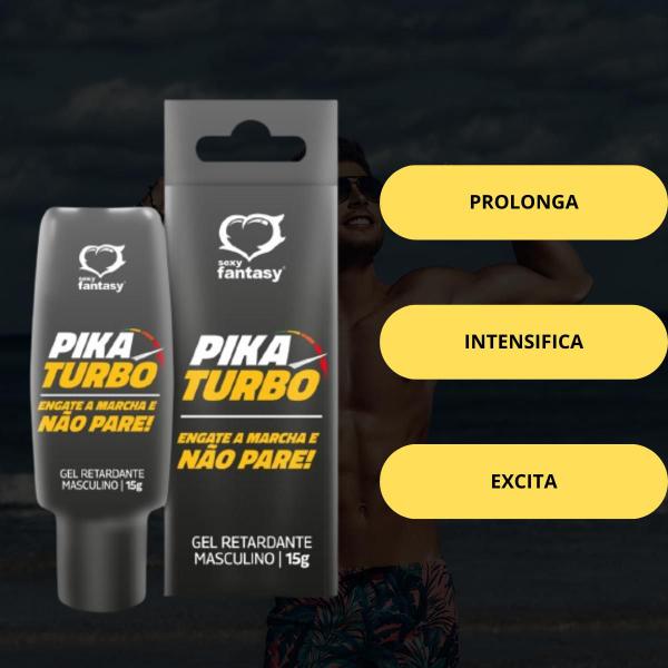 Imagem de Gel Retardante Masculino Pika Turbo 15 g Lubrificante