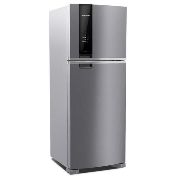 Imagem de Geladeira Brastemp Frost Free Duplex 462 litros cor Inox* com Painel Eletrônico e Turbo control - BRM55BK