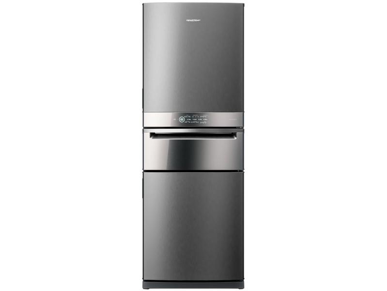 Geladeira Brastemp Inverse 3 Frost Free 419 litros cor Inox com Freezer Control Pro   - BRY59BK
