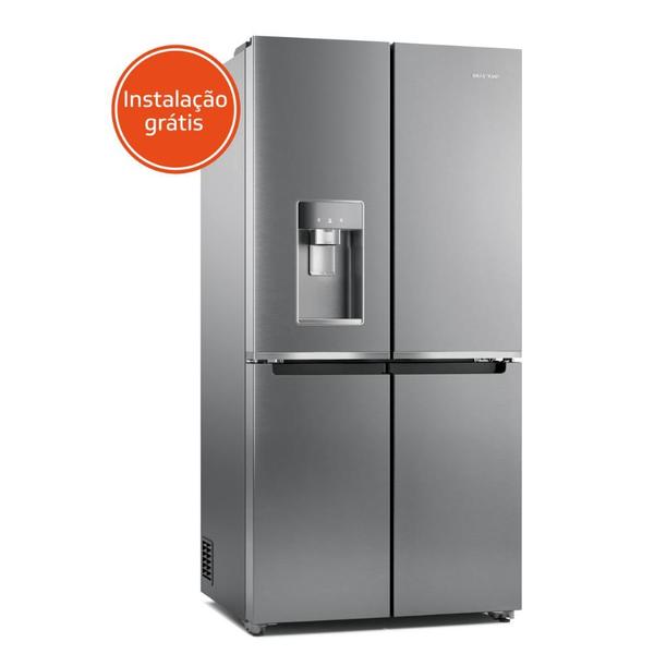 Imagem de Geladeira Brastemp Inverse 4 Frost Free 543 litros cor Inox com Convertible Space   - BRO90AK