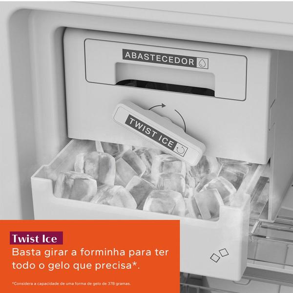 Imagem de Geladeira BRE57KANA Frost Free Inverse 447 Litros com Tecnologia Smart Flow Inox Brastemp