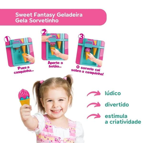 Imagem de Geladeira Brinquedo Gela Sorvete Sorvetinho Infantil