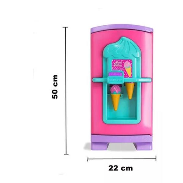 Imagem de Geladeira Brinquedo Infantil Gela E Sai Sorvetinho Verdade