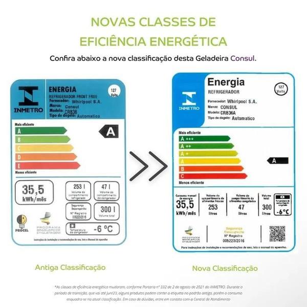 Imagem de Geladeira Consul Frost Free 300 litros Branca com Freezer Supercapacidade CRB36AB 127V