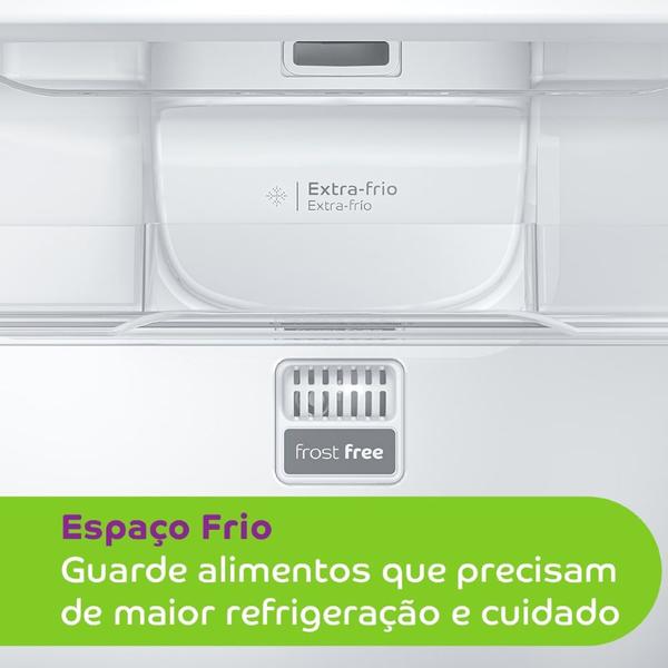 Imagem de Geladeira Consul Frost Free Duplex 386 litros com Altura Flex cor Inox CRM44AK