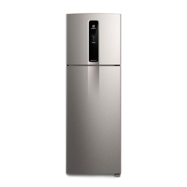Geladeira Electrolux Frost Free Duplex Efficient com AutoSense cor Inox Look 390L (IF43S) Geladeira Electrolux Frost Free Duplex Efficient com AutoSense cor Inox Look 390L (IF43S)