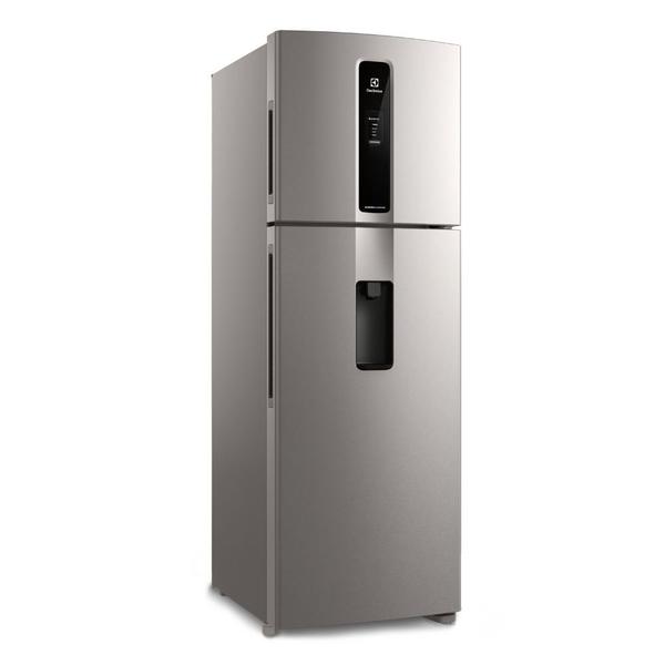 Imagem de Geladeira Electrolux Frost Free Inverter 389L Água na Porta AutoSense cor Inox Look (IW43S)