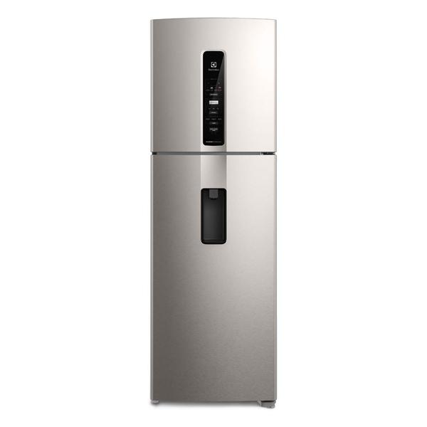 Geladeira Electrolux Frost Free Inverter 409L Água na Porta AutoSense cor Inox Look (IW45S...