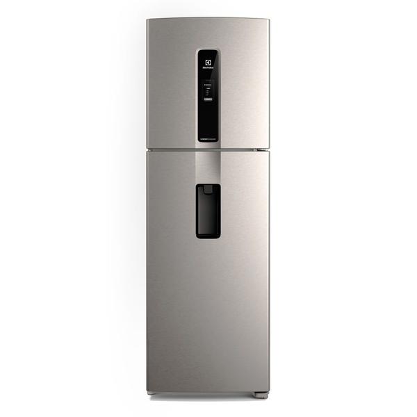 Geladeira Electrolux Frost Free Inverter 409L Água na Porta com AutoSense Duplex Inox Look... Geladeira Electrolux Frost Free Inverter 409L Água na Porta com AutoSense Duplex Inox Look...