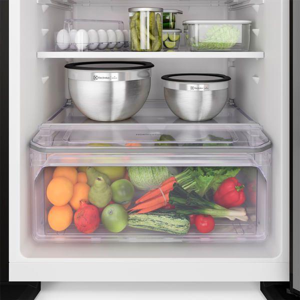 Imagem de Geladeira Electrolux Frost Free Inverter 431L AutoSense Duplex Cor Black Inox Look (IF55B)