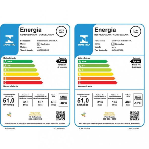 Imagem de Geladeira Electrolux IM7S Frost Free Inverter French Door 480L