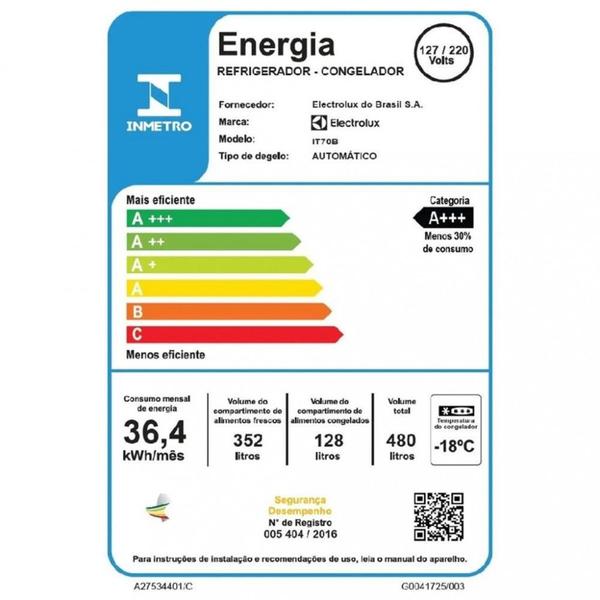 Imagem de Geladeira Electrolux IT70B Frost Free Inverter 480L