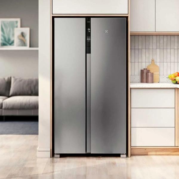 Imagem de Geladeira Electrolux Side by Side Efficient com Tecnologia AutoSense 435L (IS4S)